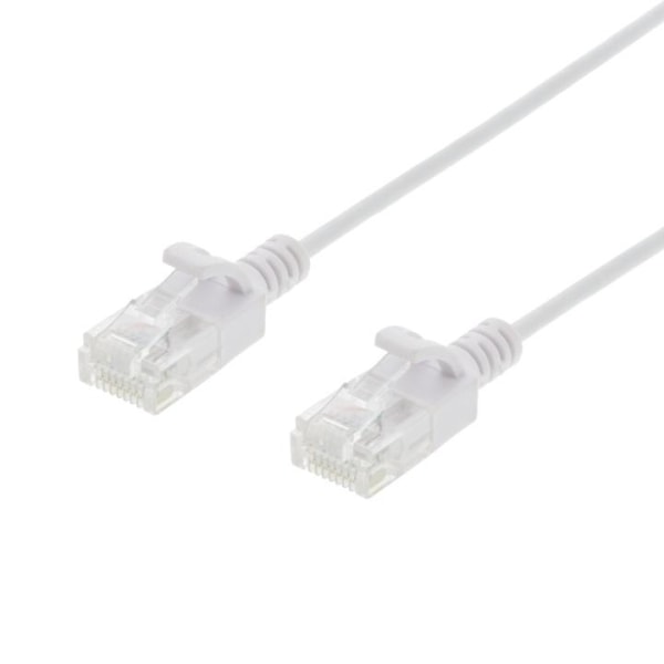 Deltaco U/FTP Cat6 patch cable slim 2.6 mm⌀ 1m 500MHz white