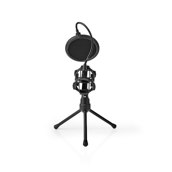 Nedis mikrofonstativ | Ben | Diameter på hållare: Enligt 40 mm mm | ABS / Metall | Svart