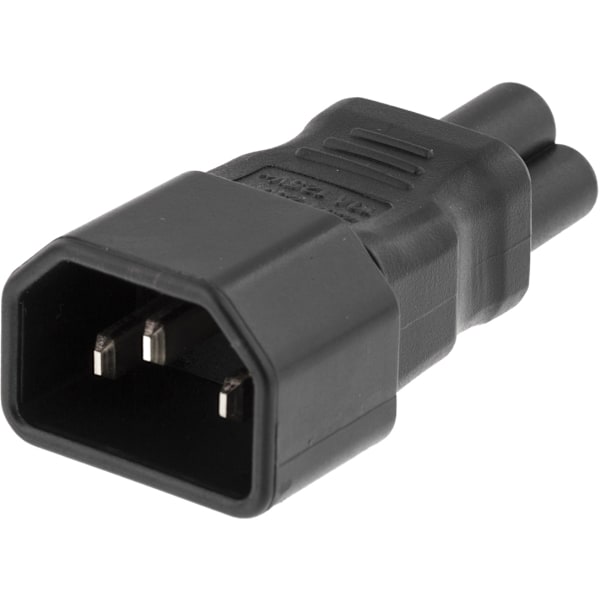 DELTACO Strømadapter, IEC 60320 C14 til IEC 60320 C5, 250V/2,5A, sort