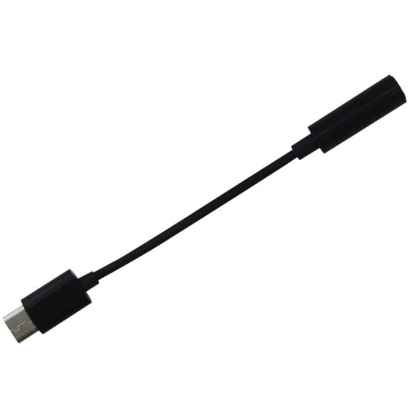 Adapteri USB-C 3,5 mm:lle, Musta