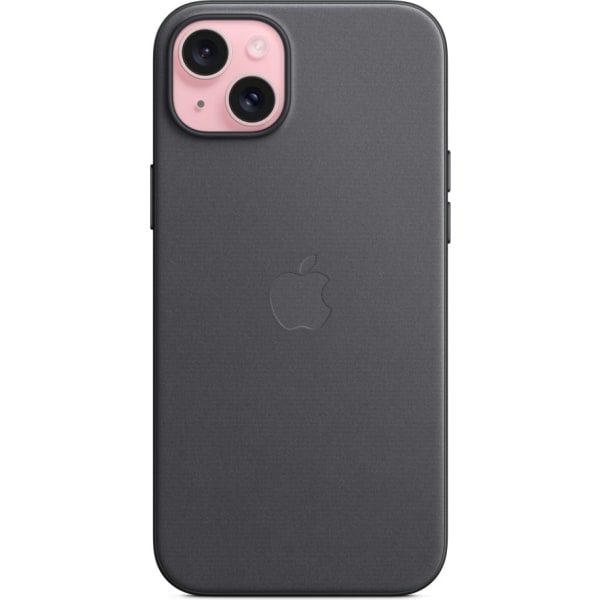 Apple iPhone 15 Plus FineWoven etui med MagSafe, sort Svart