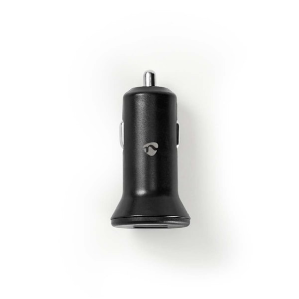 Nedis Billaddare | 24 W | 2x 2.4 A | Antal utgångar: 2 | Port typ: 2x USB-A | | Single Voltage Output Svart