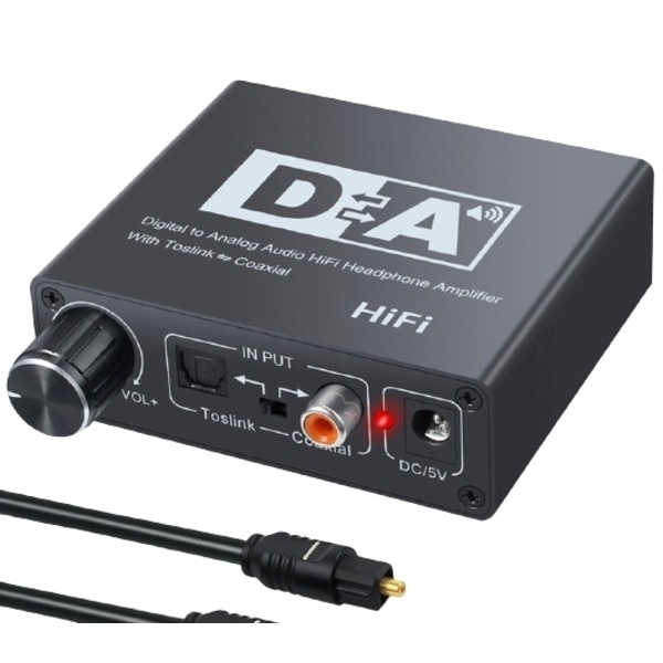 Digital til Analog lydkonverter, plug and play
