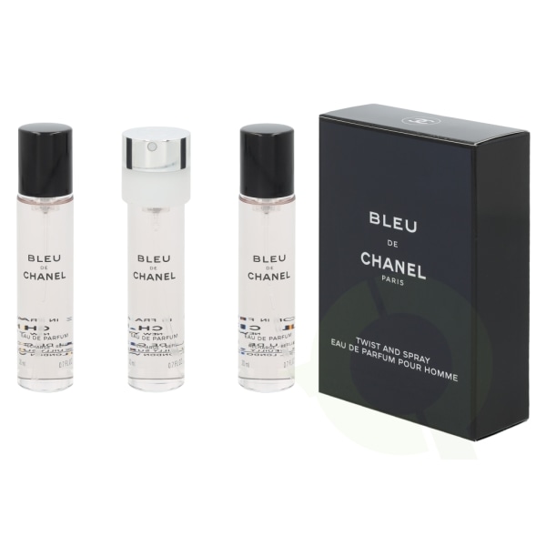 Chanel Bleu De Chanel Pour Homme gavesæt 60 ml, 3x Edp Spray 20m