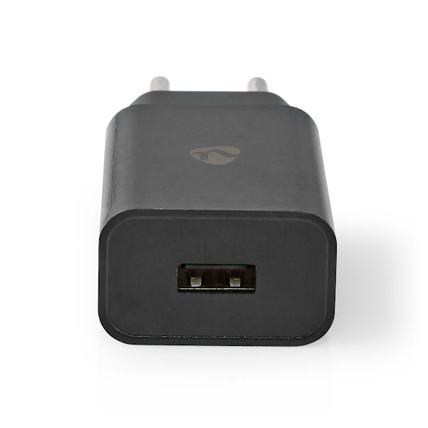 Nedis Väggladdare | 12 W | Snabbladdnings funktion | 1x 2.4 A A | Antal utgångar: 1 | USB-A | Utan kabel | Single Voltage Output | Svart