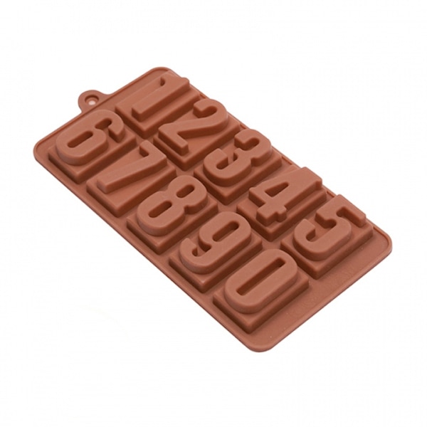 Chokladgjutningsform, Siffror