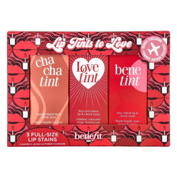 Benefit Lip Tints to Love Sæt 18 ml 3x6ml - 1x Chachatint Lip &