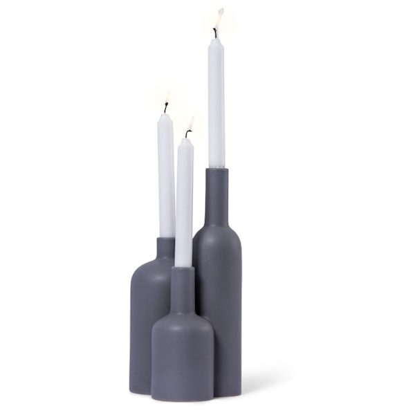 Orrefors Jernverk Ljusstake, Grå Grå