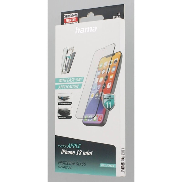 Hama Härdat Glas Full Cover iPhone 13 mini Transparent