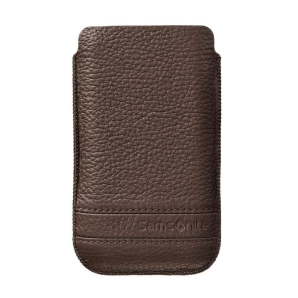 SAMSONITE Mobile Bag Classic Leather XL Brown Brun