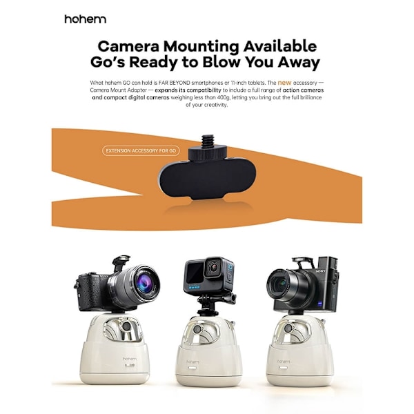 HOHEM Camera mount adapter for GO