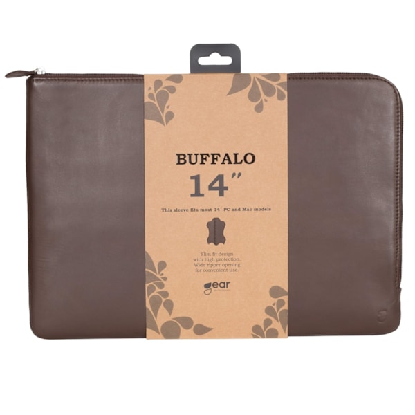 BUFFALO Computer Sleeve Mac & PC 14" Brun