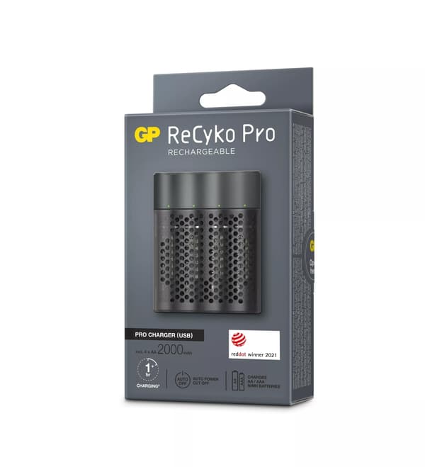 GP ReCyko Pro Laturi USB/4xAA 2000mAh (PB)