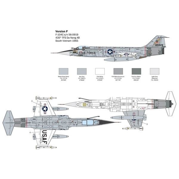 Italeri 1:32 F-104 A/C Starfighter