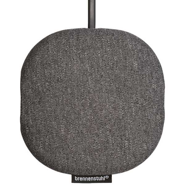 Estilo ladestation med tekstiloverflade (møbelstik med 1x Euro-stik og 2x USB-oplader, inklusive velcro-kabelbindere) Anthracit, Sort