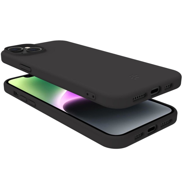 Celly Cromo Soft rubber case iPhone 15 Svart Svart