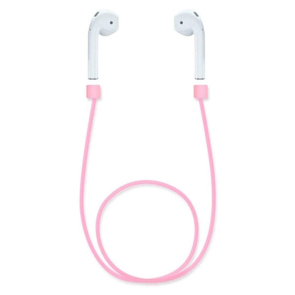 Hörlursband i silikon till Apple Airpods, Rosa