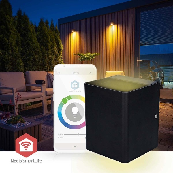 Nedis Smartlife Outdoor Light | 2 x 270 lm | Zigbee 3.0 | 12 + 4 W | Lämmin Valkoinen / RGB | 2700 K | Alumiini | Android™ / IOS