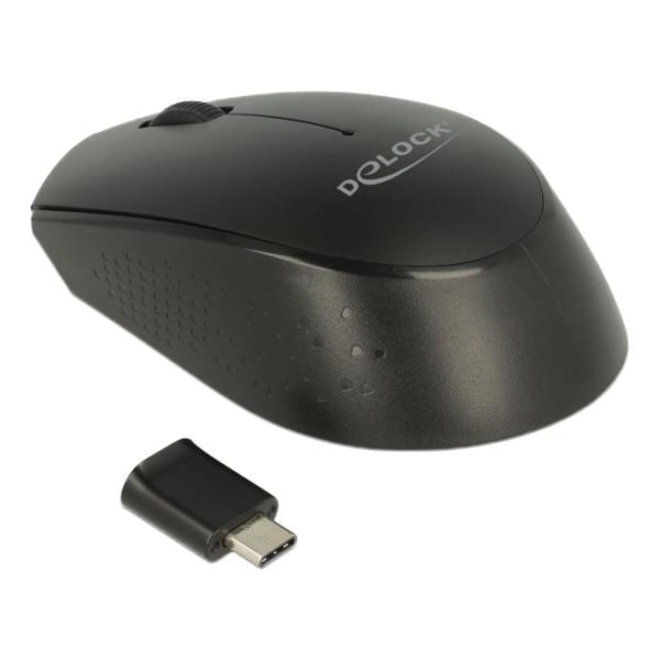 DeLOCK Optical 3-button mini mouse USB Type-C 2.4 GHz wireless