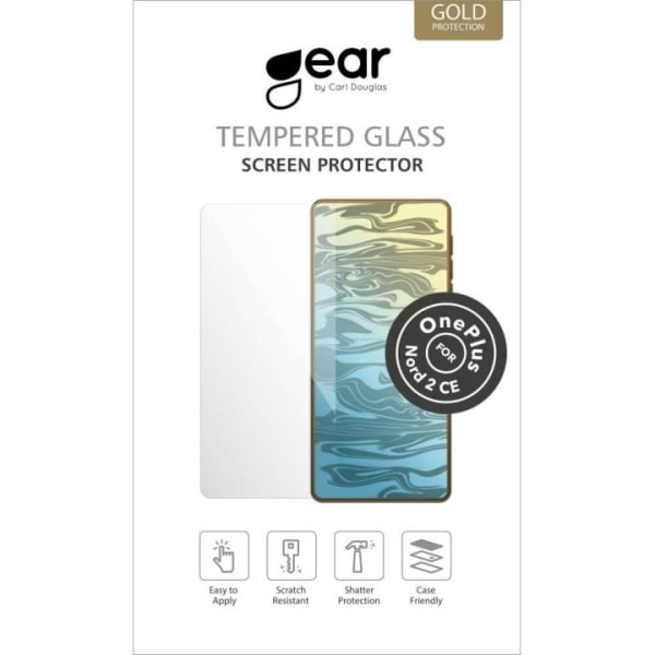 GEAR Hærdet Glas 2.5D Oneplus Nord CE Transparent