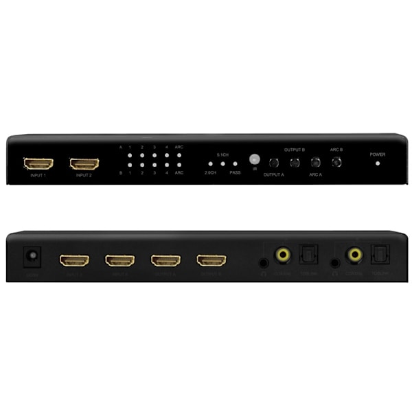 LogiLink HDMI Matrix-switch 4K/60Hz ARC