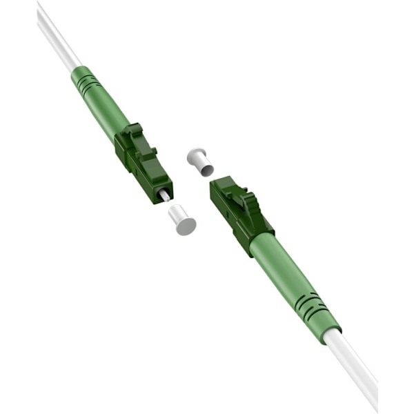 Goobay Fiberoptisk kabel (FTTH), Singlemode (OS2) White, vit (Simplex), 25 m plugg LC-APC (8°) > plugg LC-APC (8°), halogenfri kabelhölje (LSZH)