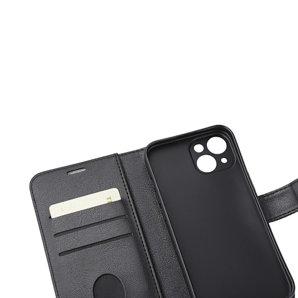 RADICOVER Flipcov Anti Radiation RFID 3 card MagS iPhone 15 Black PU Svart