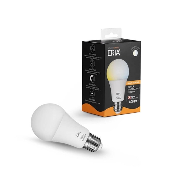 ADUROSMART E27 Justerbar Hvid Bulb 2200-6500k Zigbee