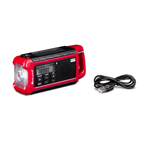 Midland Hätäradio ER200 Punainen/Musta