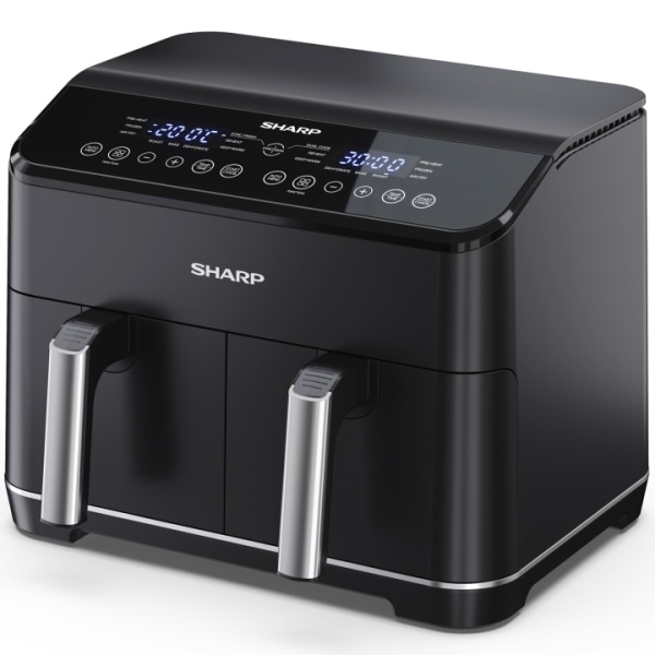 Sharp Airfryer Dubbel 2X4L  2X1800W - AF-GD82AE-B