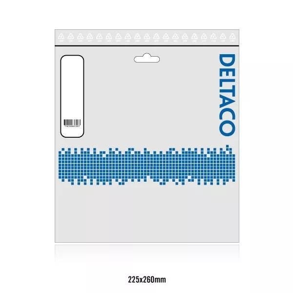 DELTACO fiberkabel, <b>SC - SC</b>, 9/125, OS2, duplex, singlemode, 1m