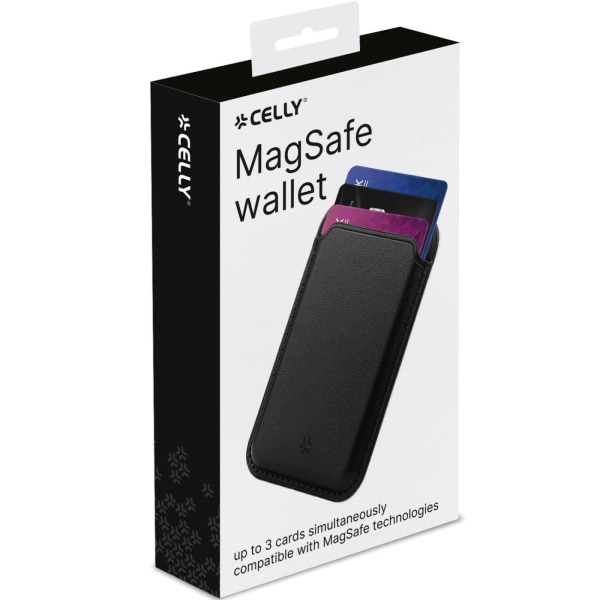 Celly Magwallet MagSafe-korthållare med 3 kortplatser