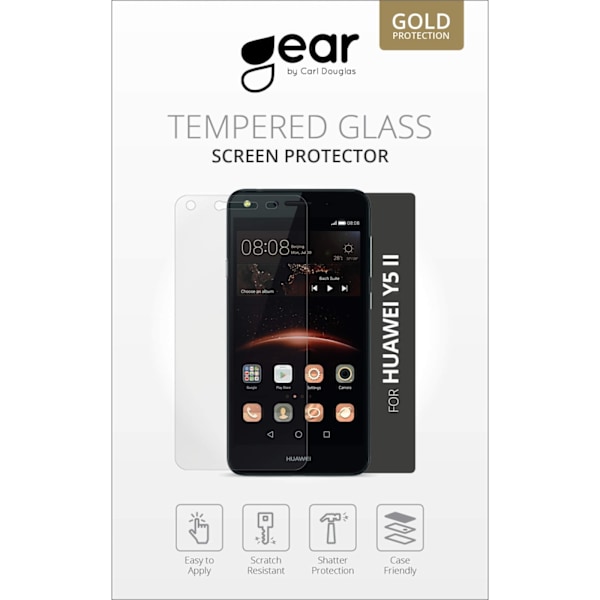 GEAR Karkaistu lasi 2.5D Huawei Y5 version2 Transparent