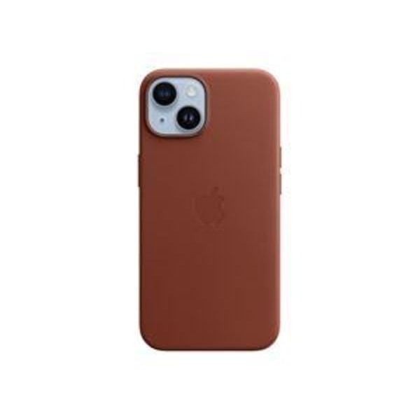 Apple iPhone 14 Leather Case with MagSafe - Umber Brun