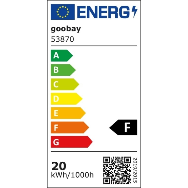 Goobay LED udendørs projektør, 20 W med 1700 lm, neutralt hvidt lys (4000 K) og M16 kabelforskruning, egnet til udendørs brug (IP65)