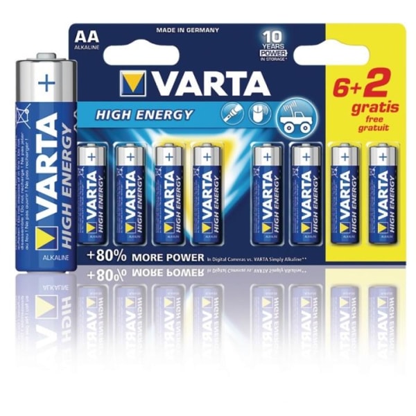 Varta Alkaline Batteri AA | 1.5 V DC | 8-Reklameblister