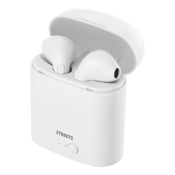 STREETZ True Wireless Grand semi-in-ear, 350 mAh case, white Vit