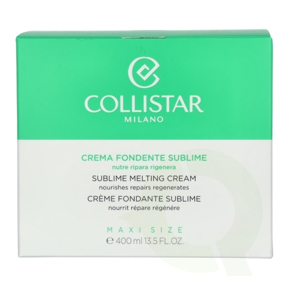 Collistar Sublime Melting Cream 400ml Nourishes Repairs Regenerate