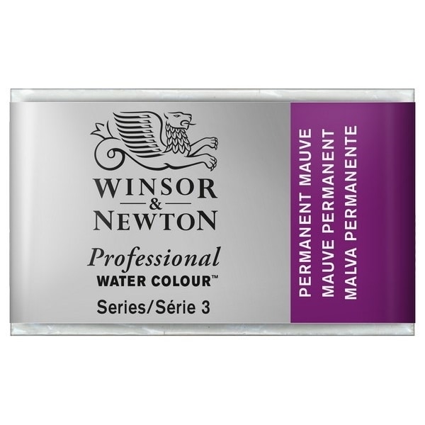 Prof Water Colour Pan/W Perm Mauve 491