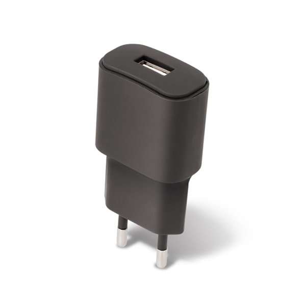 Forever seinälaturi, USB-portti, 1A, musta