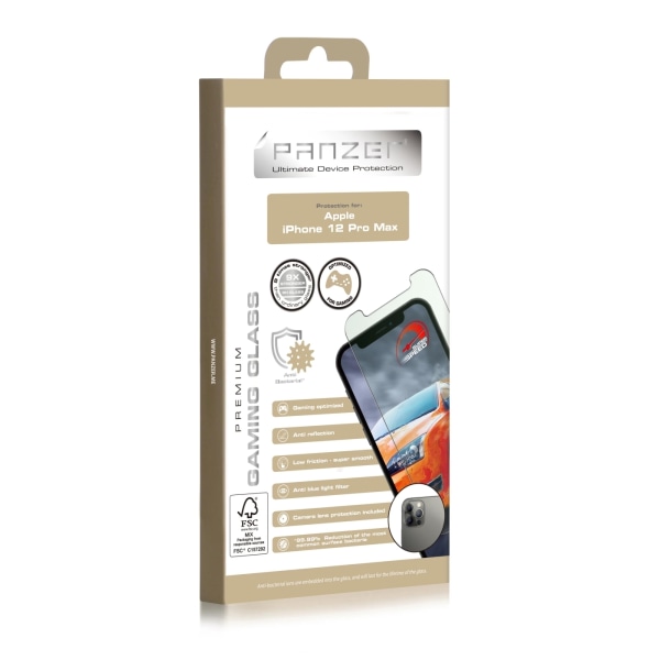 panzer iPhone 12 Pro Max Gaming Glass Transparent