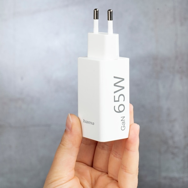 HAMA Charger USB-C Universal USB-C/A PD GaN 5-20V/65W