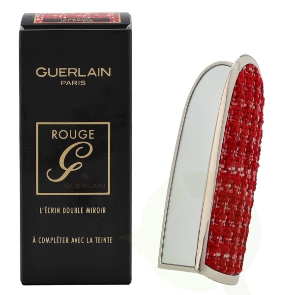 Guerlain Rouge G The Double Mirror Lipstick Case 1 piece Tweed