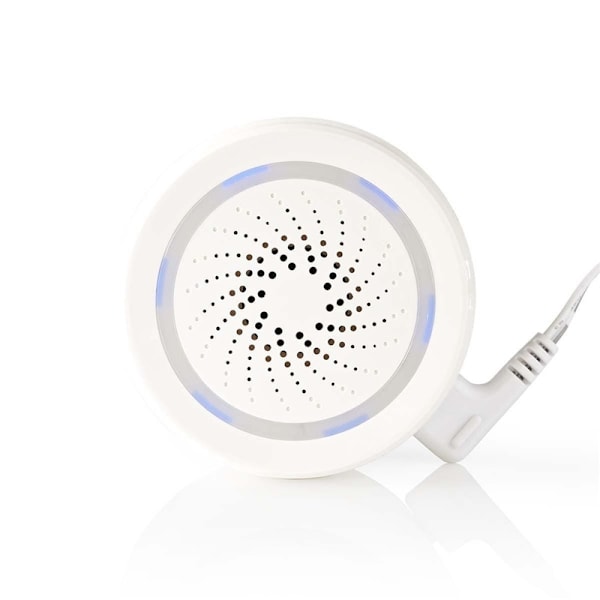Nedis SmartLife-Siren | Wi-Fi | Strömadapter | 8 Ljud | 85 dB | Androidâ„¢ / IOS | Vit