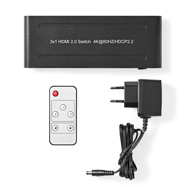 Nedis HDMI ™ Switch | 3-Port port(s) | 3x HDMI™ Ingång | 1x HDMI