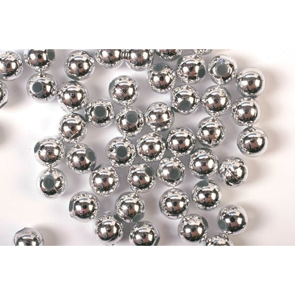 Plastpärlor 3mm 500g, Silver