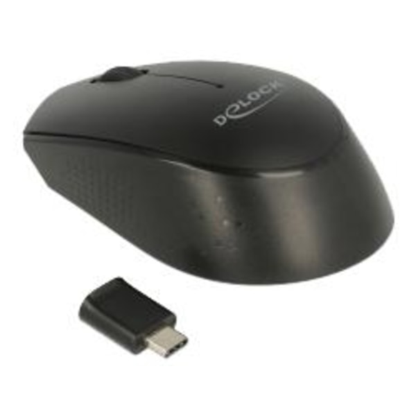 DeLOCK Optical 3-button mini mouse USB Type-C 2.4 GHz wireless