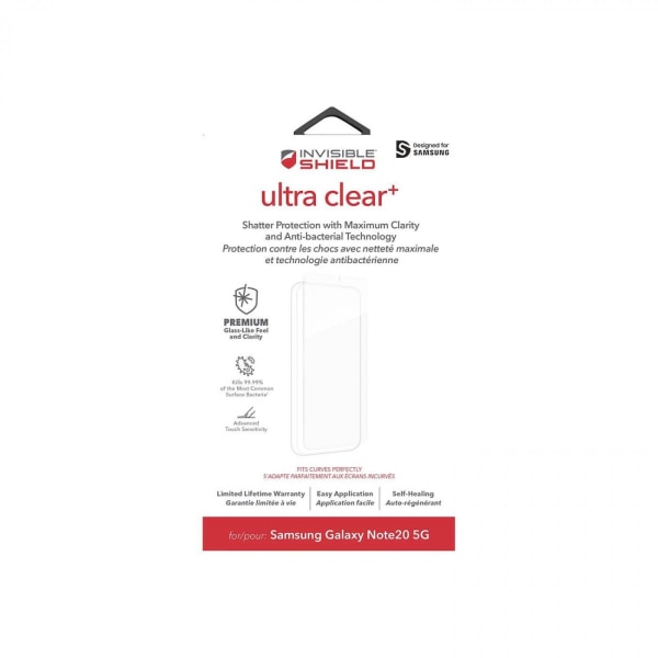 ZAGG InvisibleShield Ultra Clear+ Samsung Note20 Transparent
