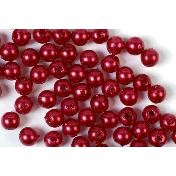 Plastpärlor 5mm 500g, Röd