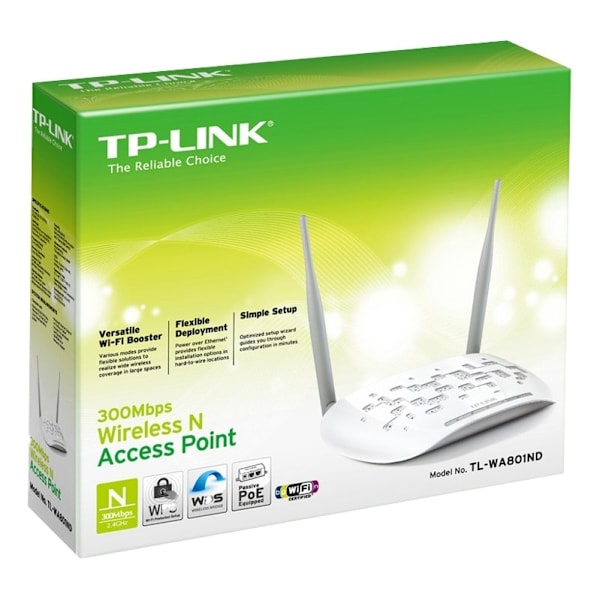 N300 Wi-Fi Access Point,  300Mbps at 2.4GHz, 802.11b/g/n,  1 10/100M P